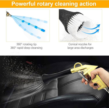 QZQUFJ Air Compressor for Car Detailing Detailing Tool, High Pressure Air Gun Dry Cleaning Tool Kit, Air Gun, Car Clean Gun, Cleaning Gun, for Car Dry Cleaning