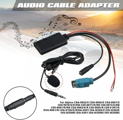 Car Radio KCE-236B 9870 9872 Stereo Bluetooth Adapter AUX-in Audio Adapter for Alpine KCE-236B