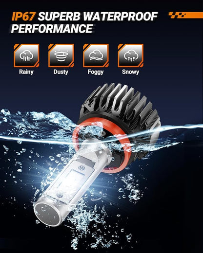 SEALIGHT Fog Bulbs 60,000LM Bright 9005 9006 Light Bulbs Powersports Bulbs, 9005 9006 Fog Light, Plug and Play, Non-polarity, 9005 9006 Light, Pack of 4