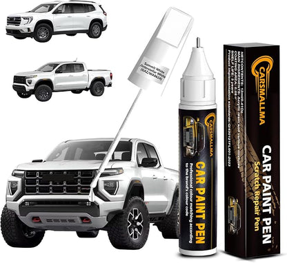 Summit White/Interstellar White(GAZ/WA8624) Car Touch Up Paint for GMC, Color Accurate Car Paint Scratch Repair Pen Kit Quick & Easy Fix Vehicle Chips and Automotive Nicks Scuff