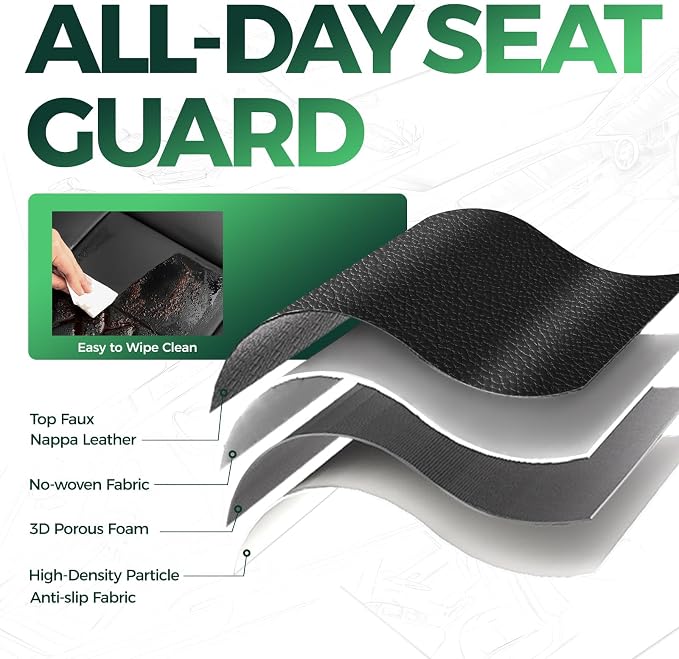 for Honda Civic Leather Seat Covers, Sedan LX 2016 2017 2018 2019 2020 2021, Custom Fit Car Seat Cover Full Set, Waterproof Accessories, Black Blue (Solid Bench Seats- W/O Rear Armrest)