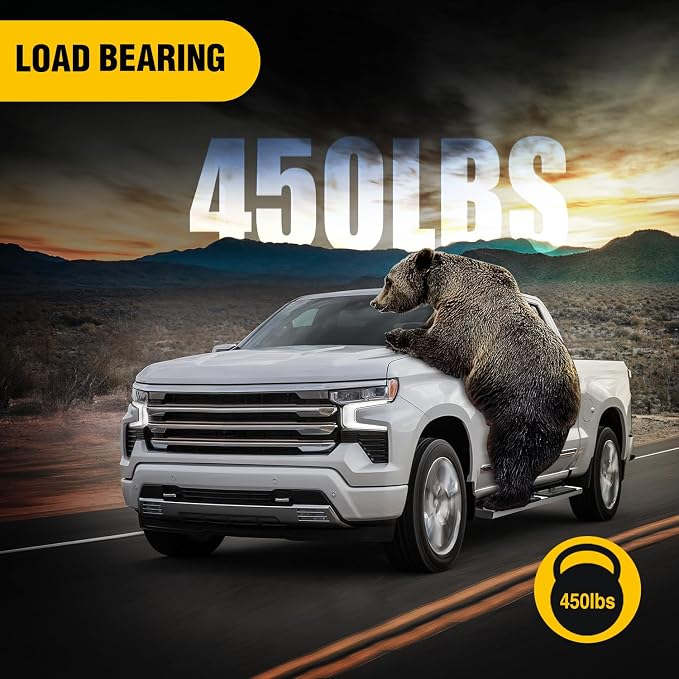 Nilight Running Boards for 2019-2026 Chevy Silverado/GMC Sierra 1500 Crew Cab 2020-2026 Silverado/GMC Sierra 2500HD 3500HD 6 Inch Stainless Steel Bolt-on Side Step Nerf Bars