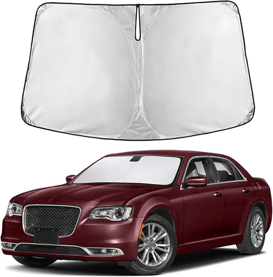 EcoNour Windshield Sunshade Compatible for Chrysler 300 2011-2023 2024 2025, Sun Visor for Front Windshield & Window Sun Shade Cover, UV Heat Blocker & Protector, Car Accessories