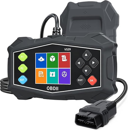 OBD2 Scanner Diagnostic Tool, ZEXMTE Professional OBD2 Scanner with Data Stream, Mode 6, Mode 8 & I/M Readiness, Enhanced Code Reader for Cars and Trucks, 2.8'' Color Screen, Suitable for 12V Vehicles