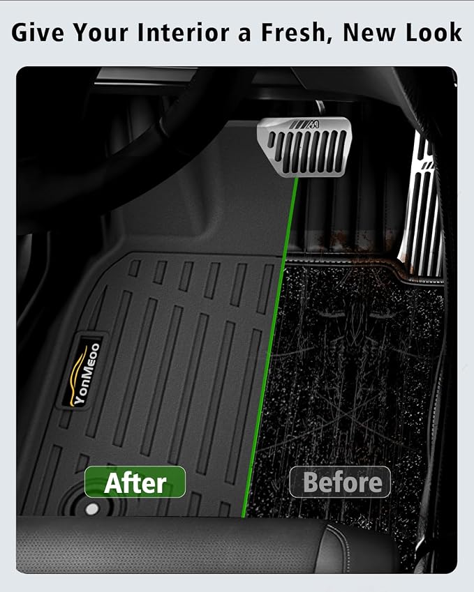 Floor Mats & Trunk Mat Custom Fit for Toyota Camry 2025 (Include Hybrid) All Weather TPE Rubber Cargo Liner Anti-Slip Full Set Automotive Floor Liners for Camry Accessories