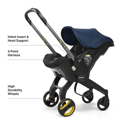 Doona Car Seat & Stroller, Deep Blue - All-in-One Travel System