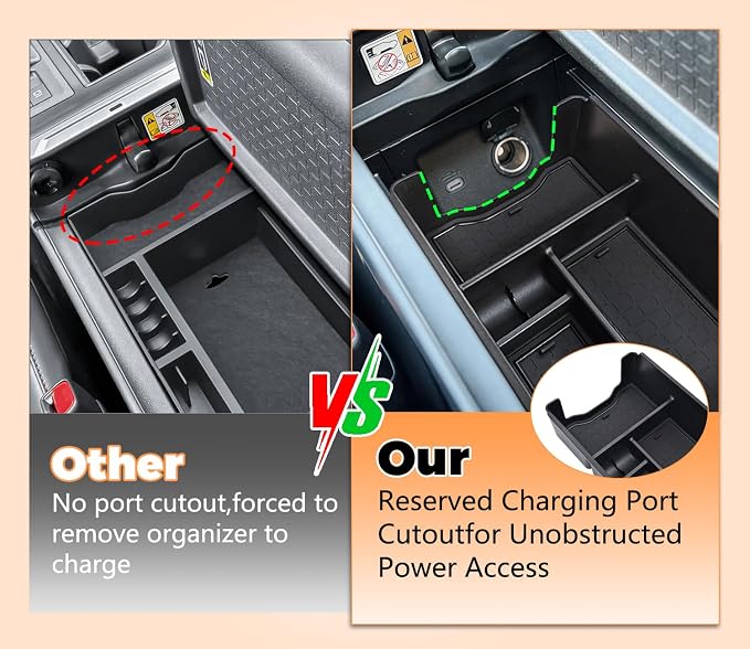 GZSH 3PCS Center Console Organizer for Toyota RAV4 2026+ Accessories (LE/SE/XLE/Woodland/XSE) Center Console Organizer Center Console Pad and Removable Center Console Divider for Toyota RAV4 2026+