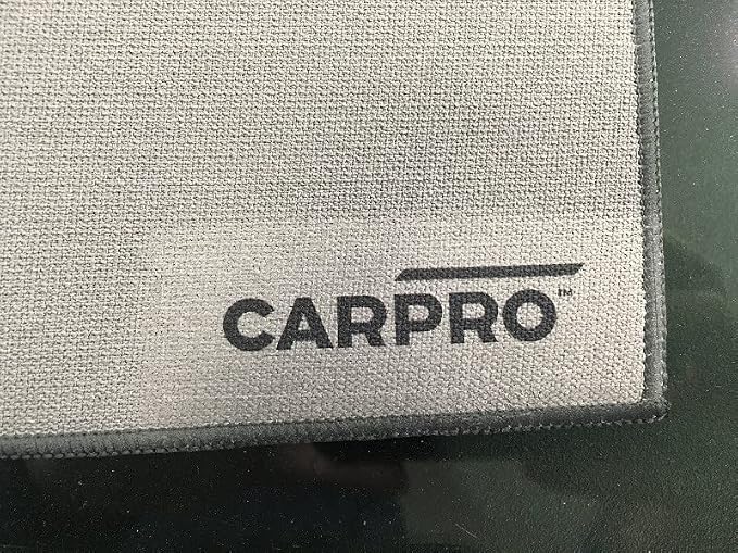 CARPRO GlassFiber Microfiber Drying Towel - Spotless Glass Windshield & Windows, Microfiber Edge, Lint & Tag Free, Car Washing & Auto Detailing (Pack of 1)
