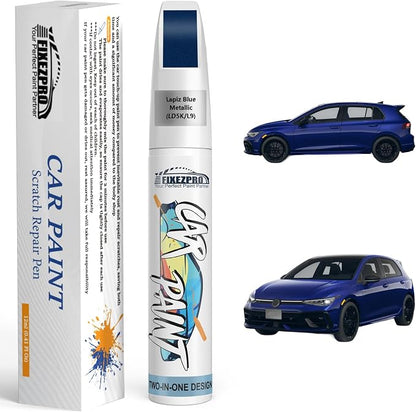 LD5K/L9 Lapiz Blue Metallic Touch Up Paint for Volkswagen, Exact Color Match Car Paint Scratch Repair Remover Pen Kit Quick & Easy Fix Vehicle Chips and Automotive Nicks Scuff