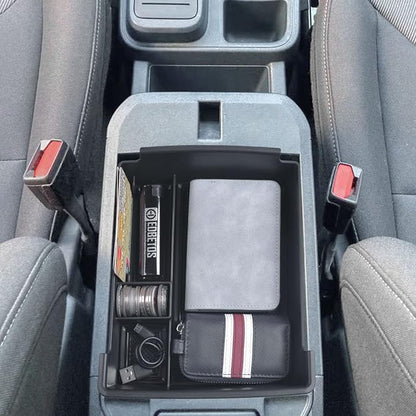 EDBETOS Center Console Organizer Tray Compatible with Ford Maverick 2022 2023 2024 2025 2026 Accessories P758 Pickup Interior Secondary Armrest Storage Box Divider, Black