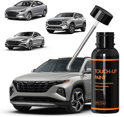 R2T Shimmering Silver Touch Up Paint for Hyundai, DIY Car Paint Scratch Repair Kit, Automotive Paints, Quick & Easy Fix Scratch Repair for Tucson/Elantra/Santa Fe/Sonata/Venue/Nexo