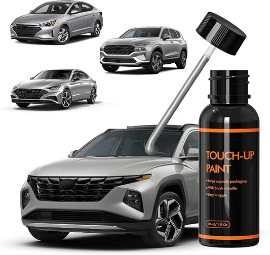 R2T Shimmering Silver Touch Up Paint for Hyundai, DIY Car Paint Scratch Repair Kit, Automotive Paints, Quick & Easy Fix Scratch Repair for Tucson/Elantra/Santa Fe/Sonata/Venue/Nexo