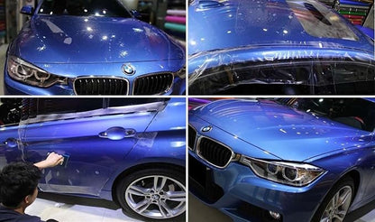 Self-Healing TPU Clear Paint Protection PPF Film, Bulk Wrap for Car, Motorcycle & Bicycle Frame Surface Protection (Transparent, 5" x 40")