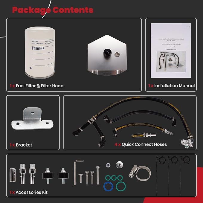 CP4 Disaster Prevention Kit fits for 2011-2025 Ford F250 F350 F450 F550 Super Duty 6.7L Powerstroke Diesel - CP4-6.7F-BP-G2.1