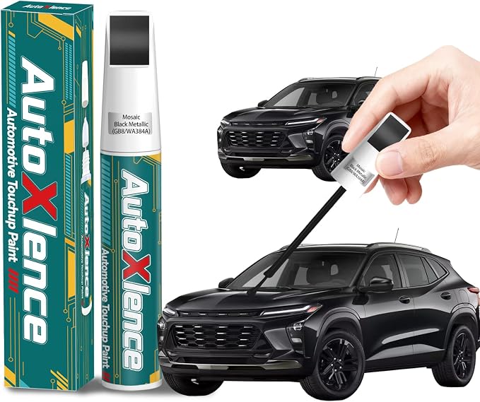 Mosaic Black Metallic(GB8/WA384A) Touch Up Paint Compatible with Chevrolet Car Paint Pen Scratch Repair Automotive Scratch Remover Fix Exact Color Match