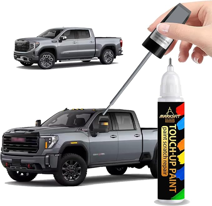 Thunderstorm Gray(GNO/WA633D) Touch Up Paint For GMC Exact Match-Chips and Nicks 2 in 1 Car Paint Pen Scratch Rapair for Canyon/Savana/Sierra/Yukon