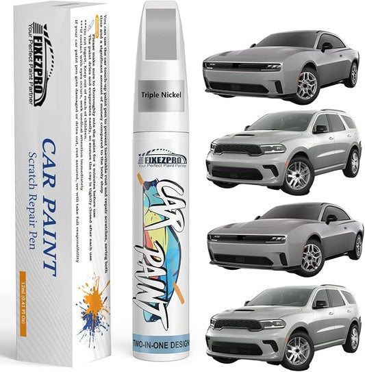 Triple Nickel(PSE/SSE) Touch Up Paint for Dodge, Exact Color Match Car Paint Scratch Repair Remover Pen Kit Fix Vehicle Chips and Automotive Nicks Scuff
