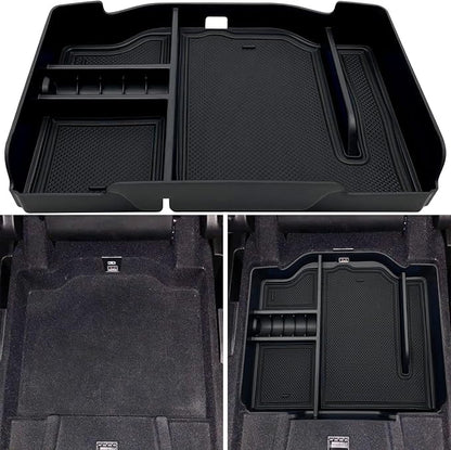 Center Console Organizer fit for Dodge RAM 1500 2500 3500 2026 2025 2024 2023 2022-2019 Accessories Interior Storage Box Armrest Storage Tray (Black) NOT FIT for 40/20/40 Split Bench Seat.