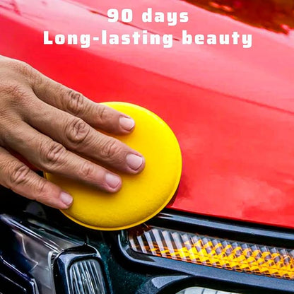 Car Paste Wax High Gloss Shine, Long Lasting Paint Protection, Superior Hydrophobic Water Repelling Properties, Natural Wax for Minor Scratch Repair and UV Protection, Safe for All Vehicles(Red)