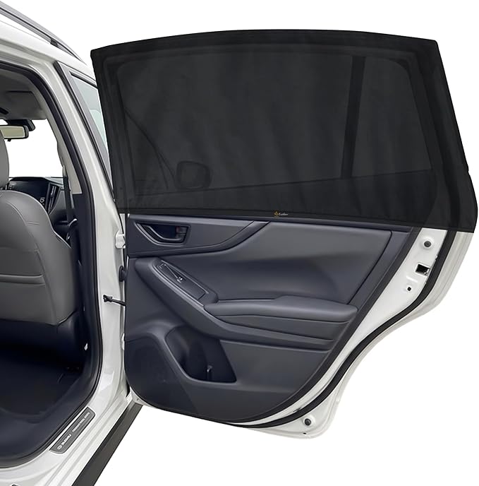 EcoNour Car Window Screen for Subaru Crosstrek (2018–2025) 2 Pack | Breathable Mesh Camping Window Covers | 100% Protection from Bugs, Mosquito & UV | Baby Safe Privacy Blackout Net | Car Accessories