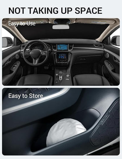 Proadsy Windshield Sun Shade for 2019-2021 Infiniti QX50 & 2021-2025 2026 QX55 Foldable Front Sunshade Protector Sun Visor Blocks UV Rays Keep Car Cooler