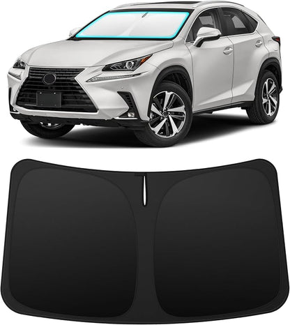 INSAUTO Custom Fit Windshield Sun Shade Accessories for Lexus NX 2015-2021 (NX200t/NX300/NX300h), Foldable Front Window Sunshade, UV & Heat Reflector, Keeps Interior Cool, Includes Storage Bag