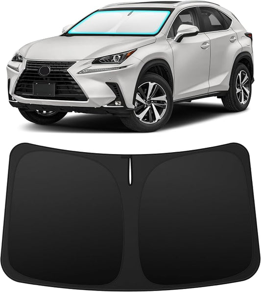 INSAUTO Custom Fit Windshield Sun Shade Accessories for Lexus NX 2015-2021 (NX200t/NX300/NX300h), Foldable Front Window Sunshade, UV & Heat Reflector, Keeps Interior Cool, Includes Storage Bag