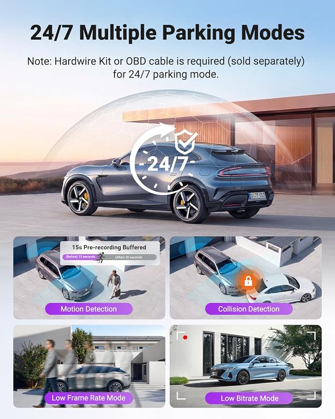 Vantrue S1 Pro Max Dash Cam 4K+2.5K Front and Rear, Dual STARVIS 2, Dual HDR, PlatePix Night Vision, 5GHz WiFi, GPS, Voice Control, 24/7 Parking Mode, 1TB Support (RC18)