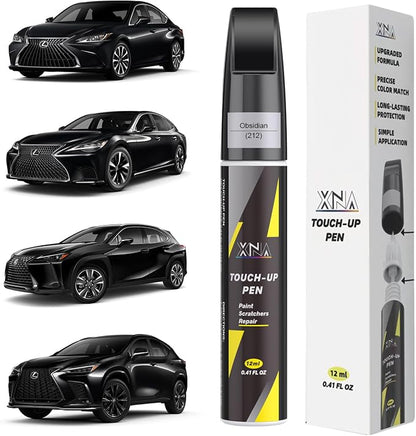 XNA Obsidian(212) for Lexus Touch Up Paint, Car Scratch Remover for Nicks and Chips Repair, 2-In-1 Quick & Easy Fix Car Scratch Repair Kit with Exact Color-Matched