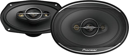 Pioneer A-Series Standard TS-A6961F 6” x 9” 4-Way Speakers (Pair) – 450W Max, Balanced Sound + Smooth Treble, Enhanced Bass, Ideal Factory Upgrade, Installation Adaptors Included