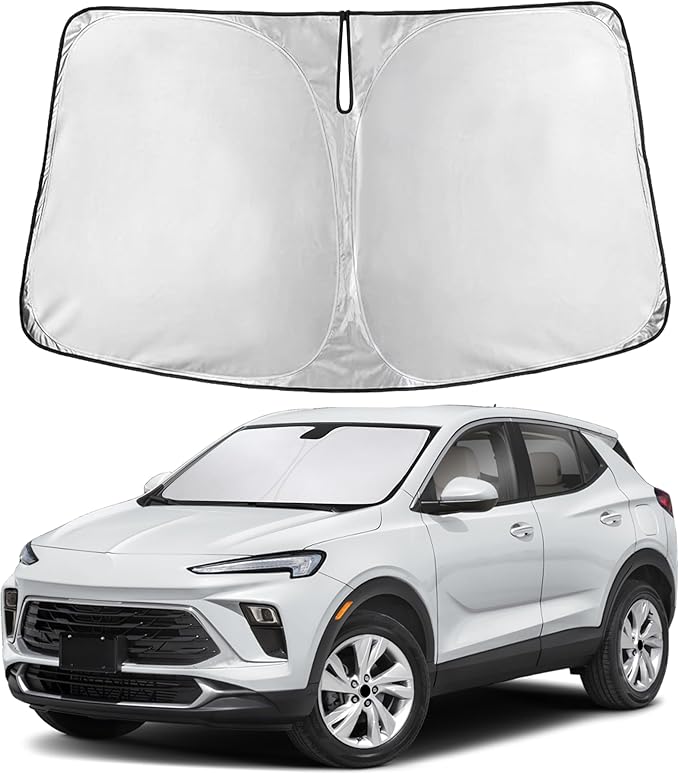 EcoNour Windshield Sunshade Compatible for Buick Encore GX 2020-2024 2025 2026, Sun Visor for Front Windshield & Window Sun Shade Cover, UV Heat Blocker & Protector, Car Accessories