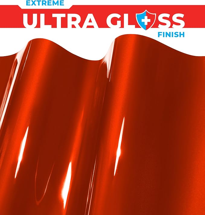 ColorFusion PPF by VViViD, Gloss Evil Red Dry Apply PPF Vinyl Car Wrap Roll 1ft x 5ft