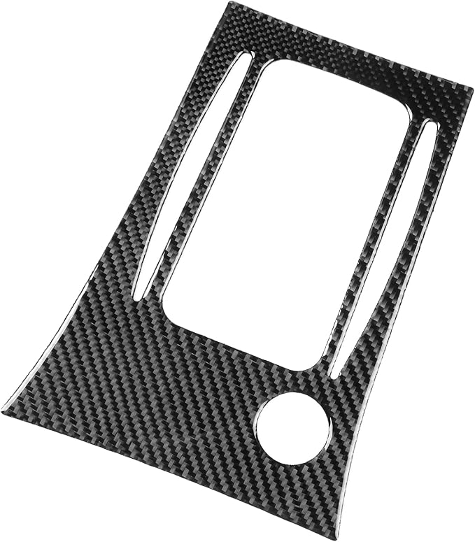 Black Real Carbon Fiber Accessories Car Center Console Gear Shift Outer Frame Panel Cover Interior Trim Sticker Decal for Toyota Corolla CE LE S 2003 2004 2005 2006 2007 2008/XRS 2005-2006 Sedan 1PC
