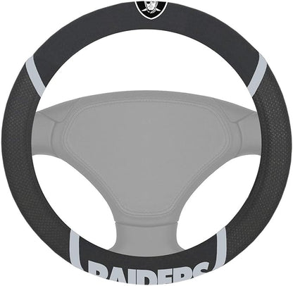 FANMATS NFL Unisex-Adult Embroidered Steering Wheel Cover