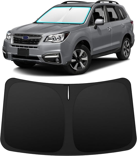 INSAUTO Custom Fit Windshield Sun Shade Accessories for Subaru Forester 2014-2018, Foldable Front Window Sunshade, UV & Heat Reflector, Keeps Interior Cool, Includes Storage Bag
