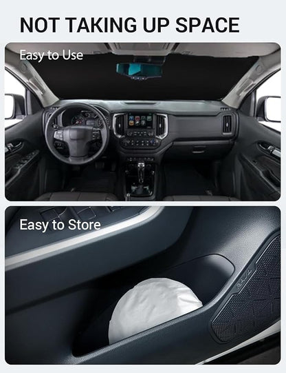 Proadsy Windshield Sun Shade for 2021-2025 2026 Chevrolet/Chevy Trailblazer Foldable Front Sunshade Protector Sun Visor Blocks UV Rays Keep Car Cooler