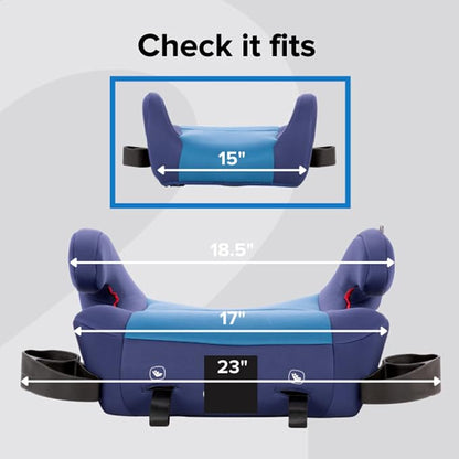 Diono Solana 2 XL Pack of 2 2022, Dual Latch Connectors, Lightweight Backless Belt-Positioning Booster Car Seat, 8 Years 1 Booster Seat, Blue