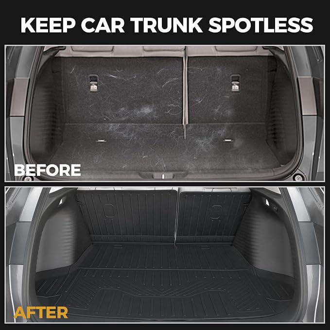 Floor Mats for Honda HR-V 2023-2026, All Weather Floor Mats Trunk Cargo Liner with Backrest Protectors and Door Sill Guards Accessories, Full Coverage Set