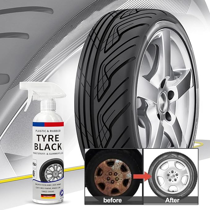Tire Shine Spray - Vehicle Tire Polishing Product,Automotive Wheel Protectant | for Trucks Sedans RVs SUVs Auto Enthusiasts Fleet Managers Vehicle Presentation Seasonal Maintenance
