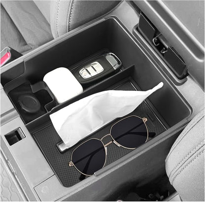 SXCY for 2024 2025 2026 Frontier Center Console Organizer for Nissan Frontier 2022-2025 2026 Center Console Tray 2024-2026 Frontier Accessories Tissue Tray Paper Towel Enhanced Tissue Organizer