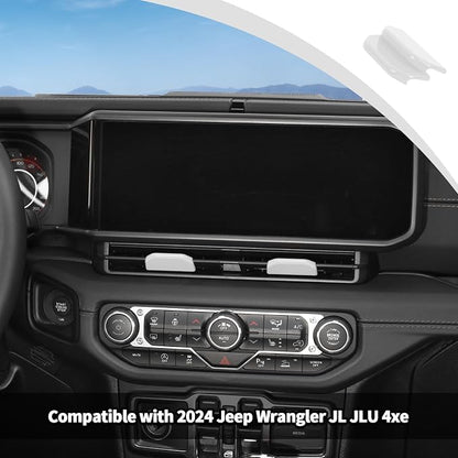 JWWY for Jeep JL Vent Air Outlet Adjustment Cover Trim Compatible with 2024-2025 Jeep Wrangler JL JLU Jeep Gladiator JT Interior Accessories 2pcs White
