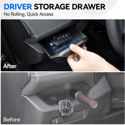 ELECFRESH 6PCS Center Console Organizer Tray for 2025 2024-2019 Toyota RAV4 Accessories, Armrest Storage Box, Driver Storage Drawer, Passenger Storage Mat Console Cup Holder Inserts for Toyota RAV4