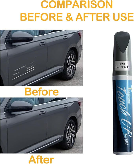Gun Metallic KAD Touch Up Paint for Nissan Exact Match,Car PaintPen Scratch Repair 2 in 1 Touch Up Paint,Vehicle Scratch Remover for Deep Scratches Color-Matched Rapid Drying of Paint Coating