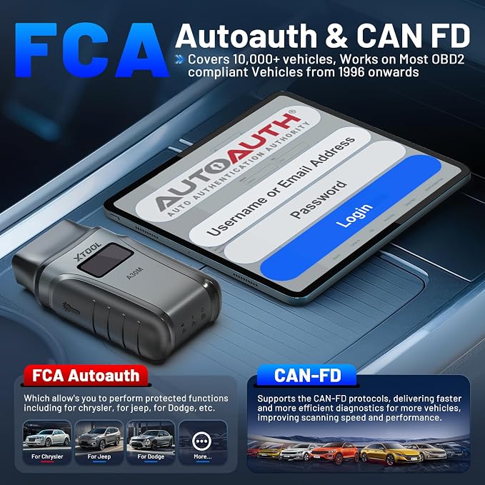XTOOL A30M V2.0 OBD2 Scanner Diagnostic Tool, 26 Resets, All System, Wireless Bidirectional Scan Tool, Car Code Reader for EPB/Throttle/Crank Sensor Relearn, Lifetime Free Update, Android & iOS