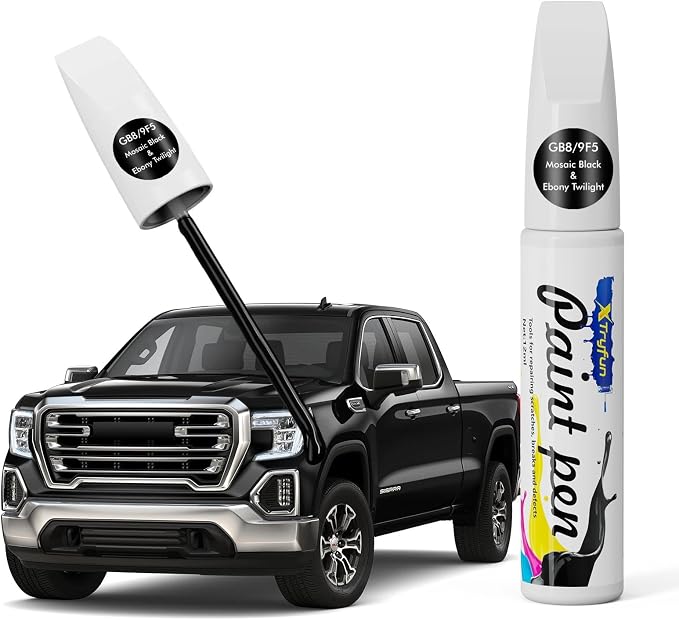Ebony Twilight GB8/WA384A Touch Up Paint Compatible with GMC, DIY Car Paint Scratch Repair, Automotive Paints, Quick & Easy Fix Scratch Repair for GMC Sierra/Terrain/Yukon/Acadia/Canyon/Savana