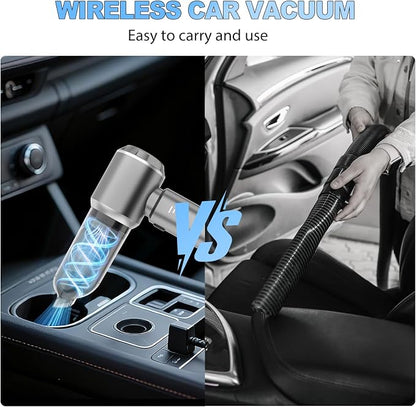 Cordless Handheld Car Vacuum, 22000PA Strong Suction Mini Vacuum, 100000 RPM Brushless Motor, 4-in-1 Portable Vacuum for Car Detailing, Pet Hair, Home, Office, Sofa, Carpet, Stairs, Couch