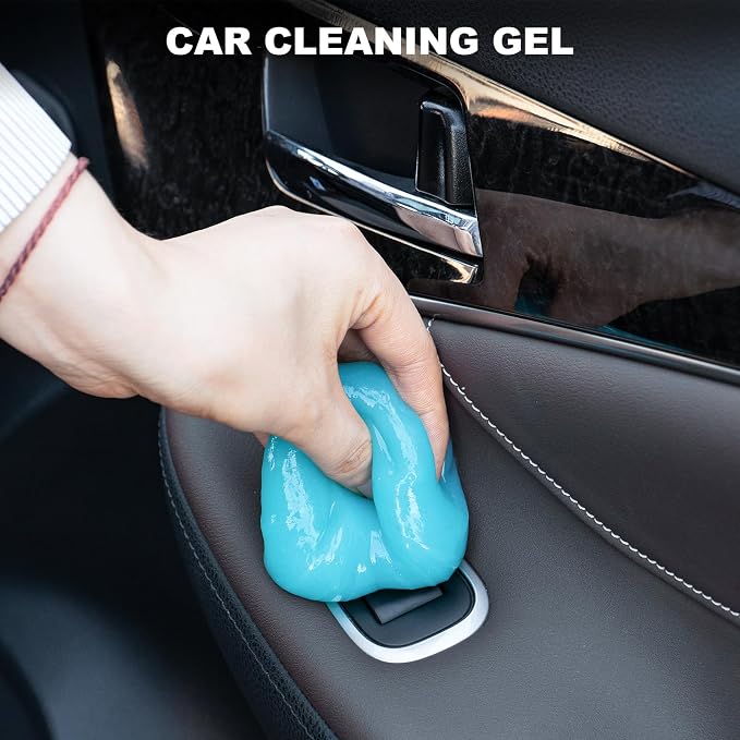 THINKWORK Car Interior Cleaning Kit, Car Duster Interior Detail Brush, Including 6Pcs Car Detailing Brush Set, Complete Auto Accessories for Women Men Gift