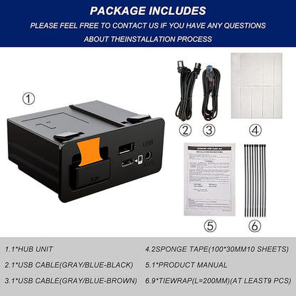 HMYC Mazda Carplay and Android Auto Retrofit Kit, TK78-66-9U0C OEM Media Hub Fits to MZD Connect System, Compatible with Mazda 2/3/6/CX3/CX5/CX9/MX5 2015-2020 Year(Type-c Fast Charging Interface)