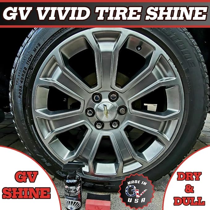 Detailing Products Vivid Tire Shine, Tire Dressing, Tire Gloss, Tire Shine Spray, car tire shine (16 oz)