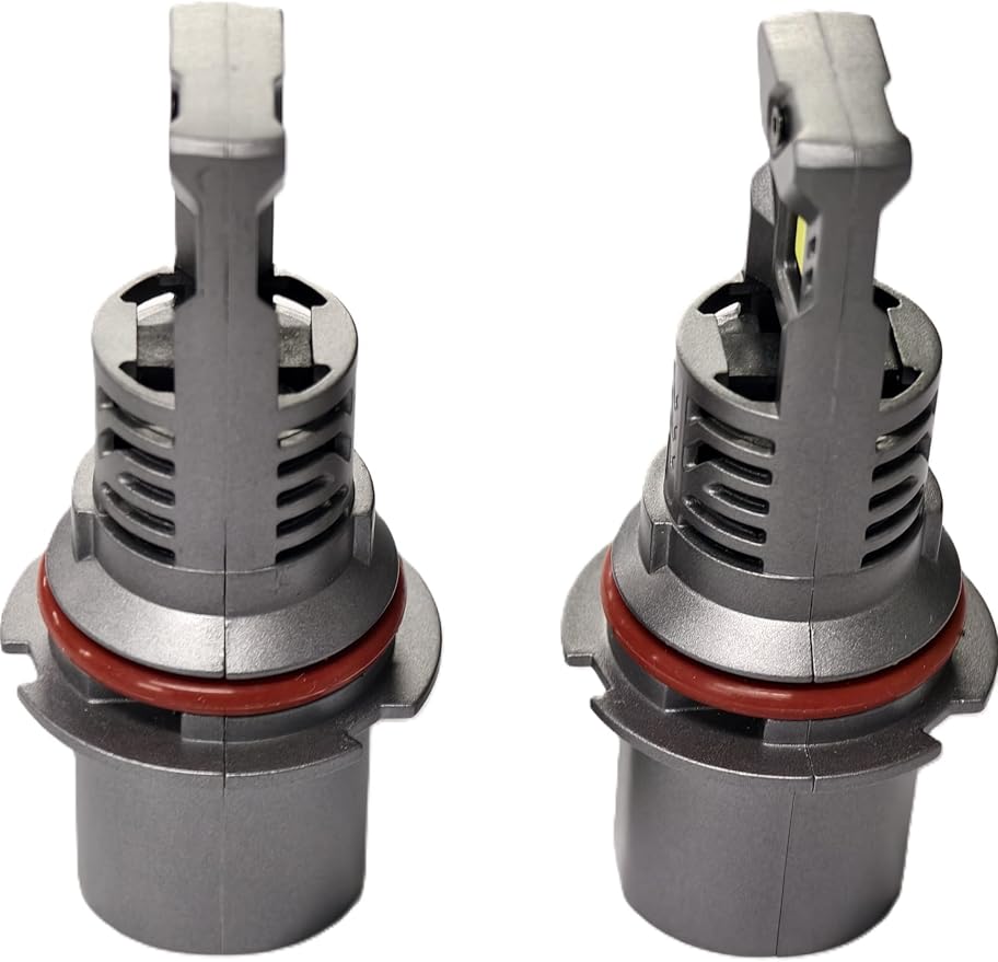 SEALIGHT S2S 9004 Light Bulbs, 40000LM Super Brighter, 6500K Pure White 9005 H11 Bulbs with Cooling Fan, 60K+ Hours Lifespan, 2-Pack for Powersports/ATV Lamps